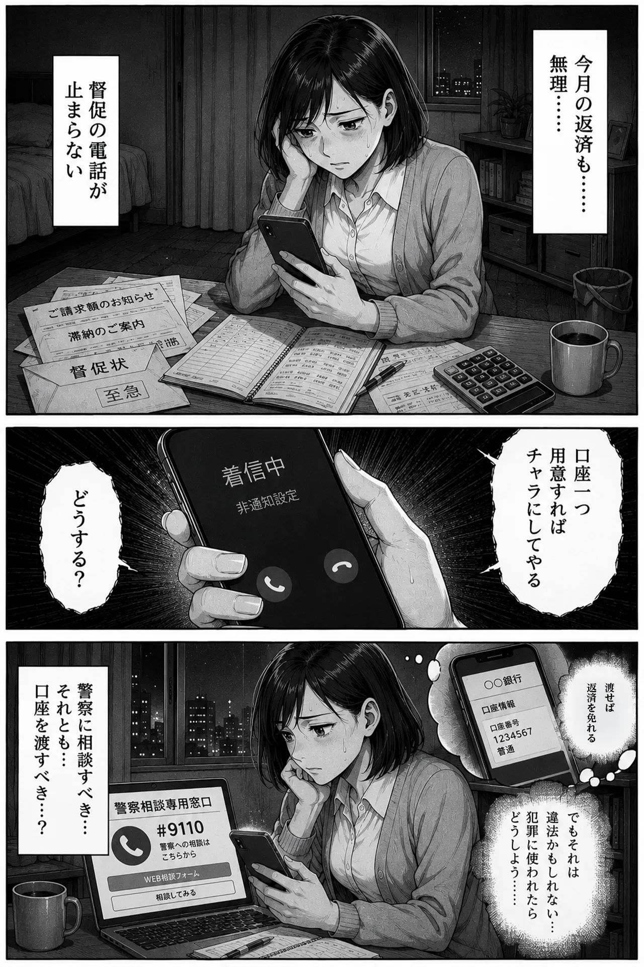 銀行口座譲渡 マンガ