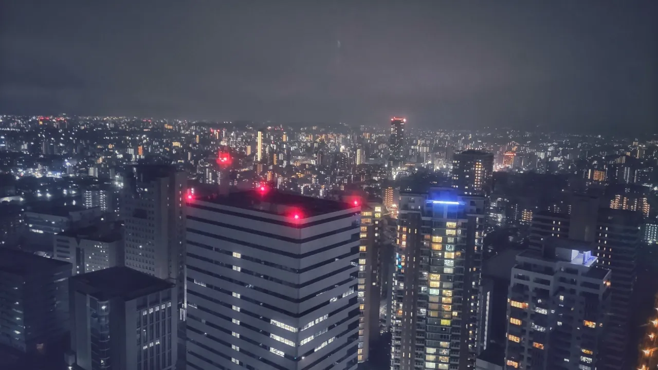 福岡市街の夜