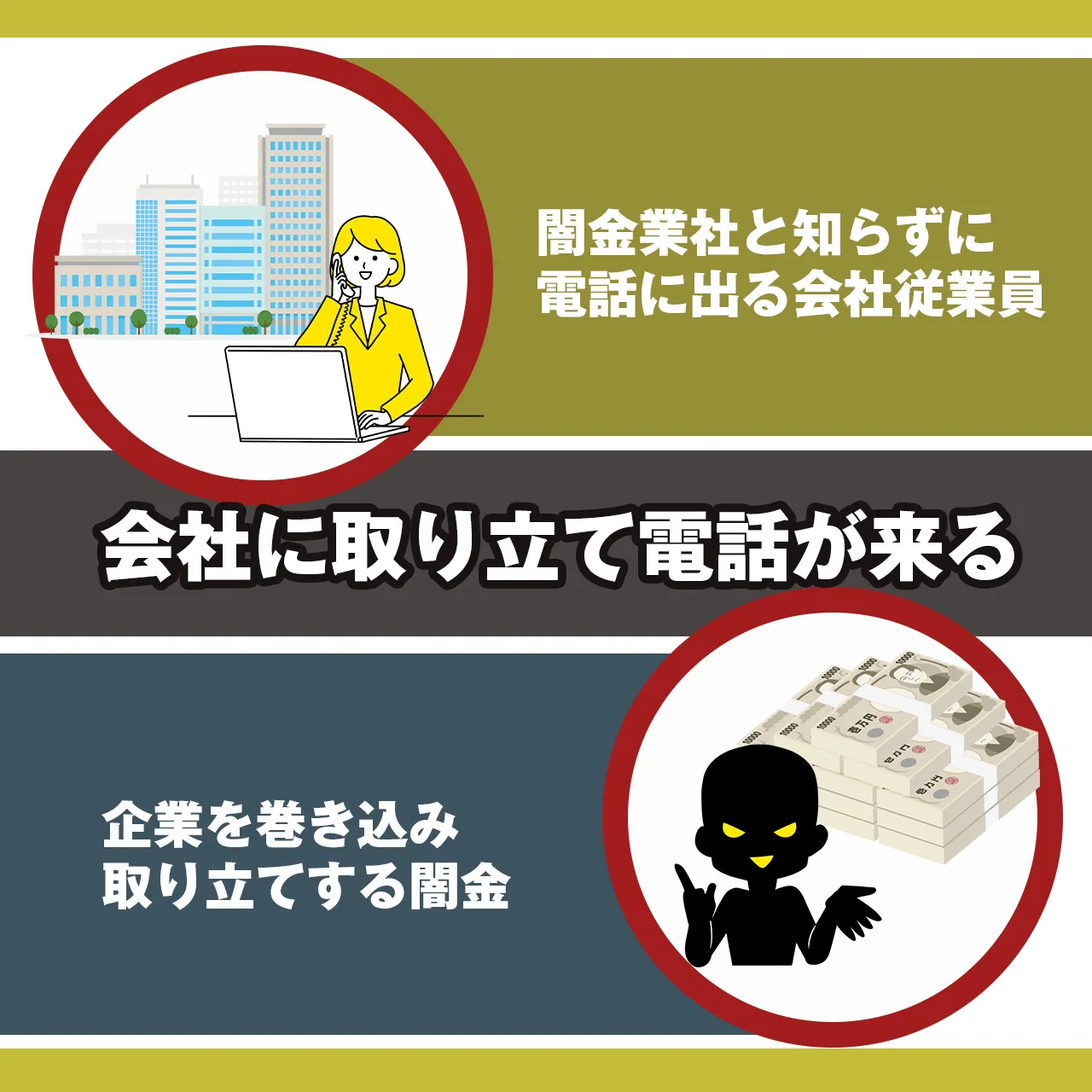 職場に電話が来る