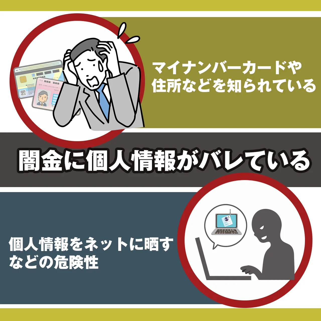 理由②:闇金に個人情報がバレている