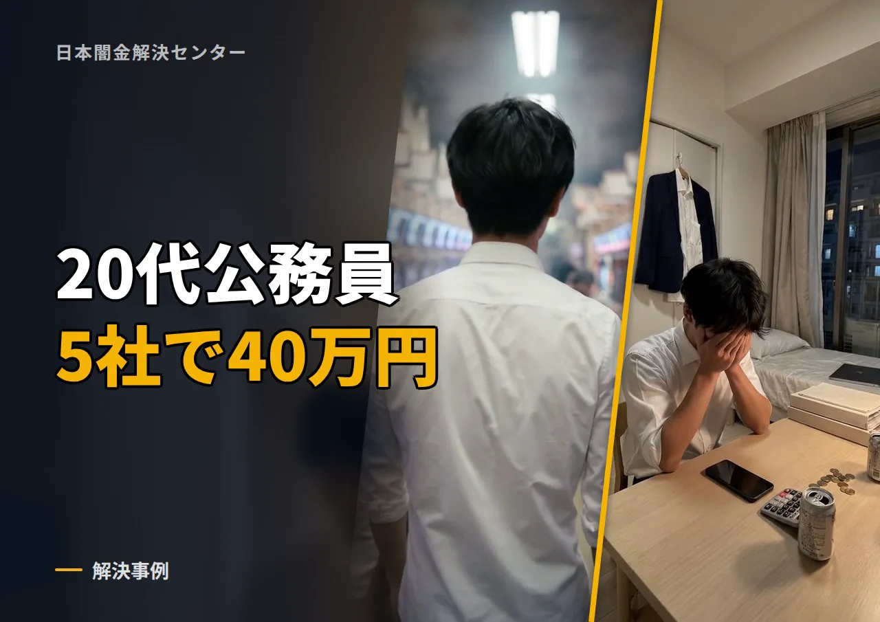 ギャンブル依存症からの脱却！20代公務員の先払い買取り業者5件の解決記録