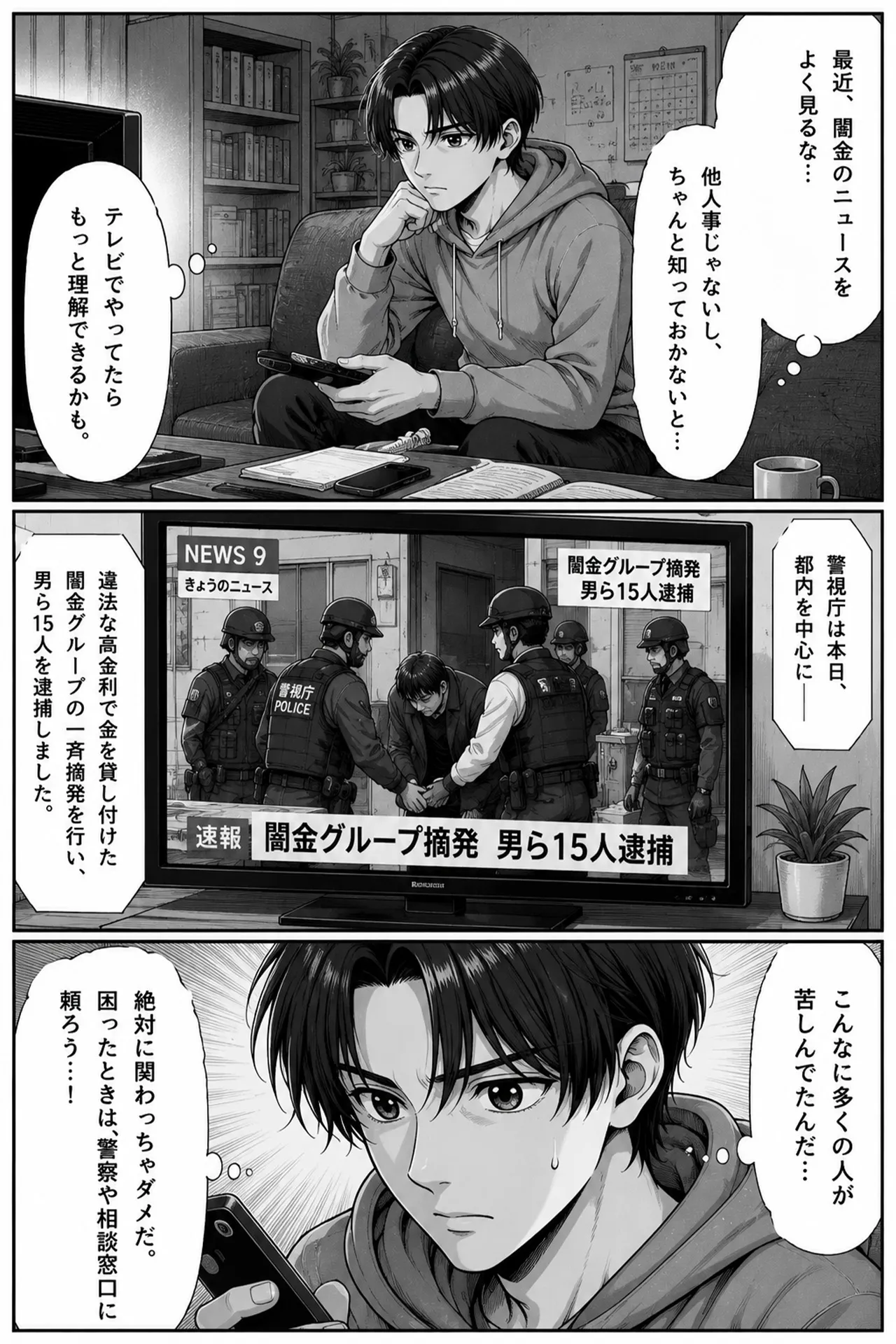 闇金 逮捕 漫画